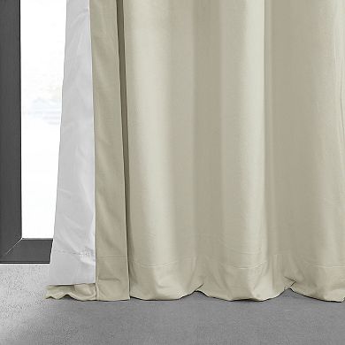 EFF Signature Velvet Grommet Blackout Window Curtain Panel