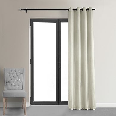 EFF Signature Velvet Grommet Blackout Window Curtain Panel