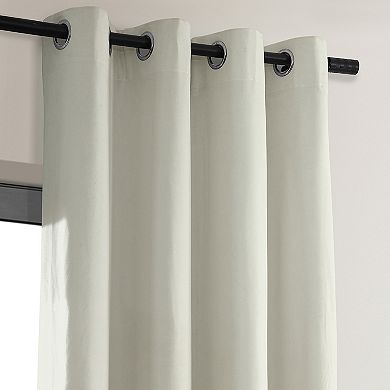 EFF Signature Velvet Grommet Blackout Window Curtain Panel