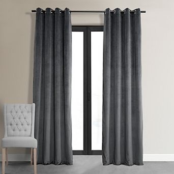 EFF Signature Velvet Grommet Blackout Window Curtain Panel