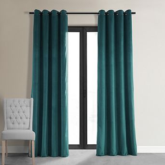 EFF Signature Velvet Grommet Blackout Window Curtain Panel