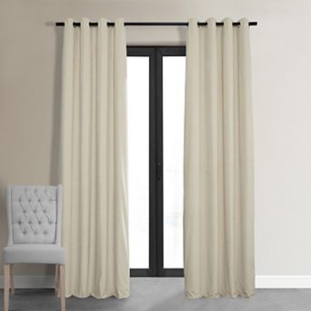 EFF Signature Velvet Grommet Blackout Window Curtain Panel