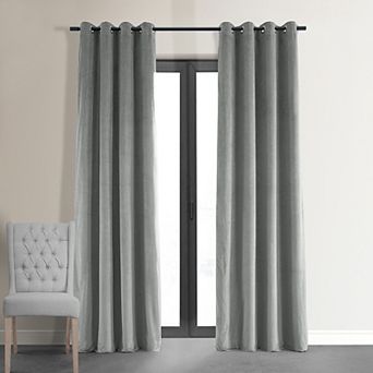 EFF Signature Velvet Grommet Blackout Window Curtain Panel