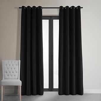EFF Signature Velvet Grommet Blackout Window Curtain Panel