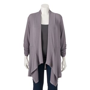 Juniors' Plus Size About A Girl Knit Cardigan