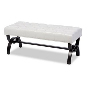 Baxton Studio Viviana X-Base Bench