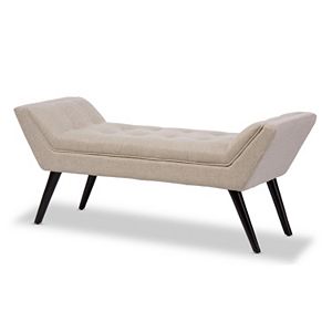 Baxton Studio Tamblin Mid-Century Modern Bench