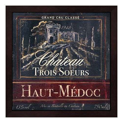 Metaverse Art Grand Vin Wine Label I Framed Wall Art