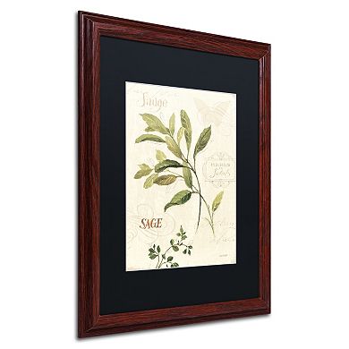 Trademark Fine Art Aromantique IV Wood Finish Framed Wall Art
