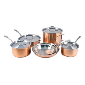 Calphalon Copper Tri-Ply 10-pc. Cookware Set