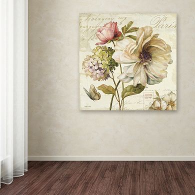 Trademark Fine Art Marche de Fleurs II Canvas Wall Art