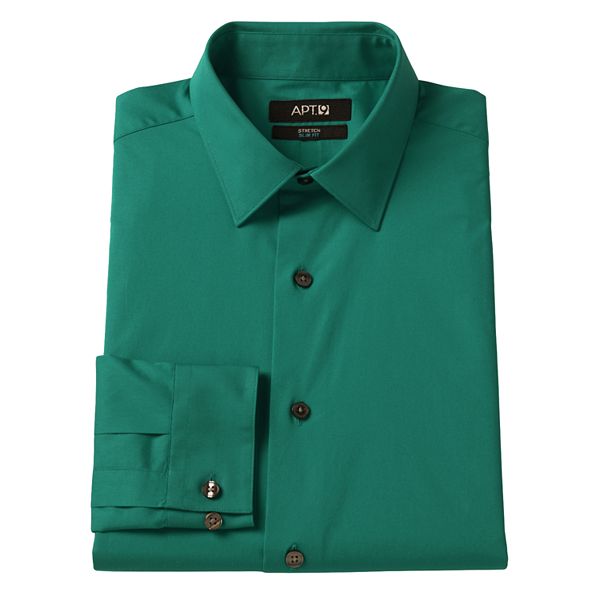 Men's Apt. 9® SlimFit Stretch SpreadCollar Dress Shirt