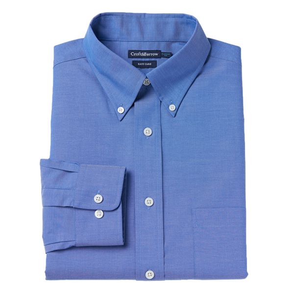 Men's Croft & Barrow® Classic-Fit Oxford Easy-Care Dress Shirt