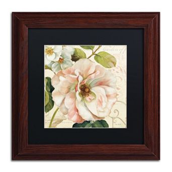 Trademark Fine Art Les Jardin II Black Matted Framed Wall Art