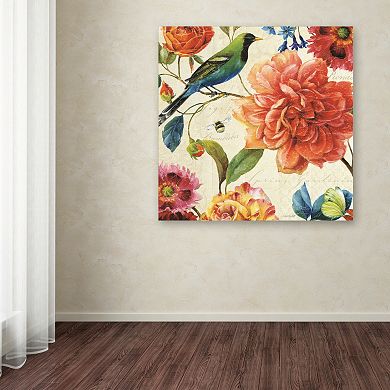 Trademark Fine Art Rainbow Garden II Canvas Wall Art