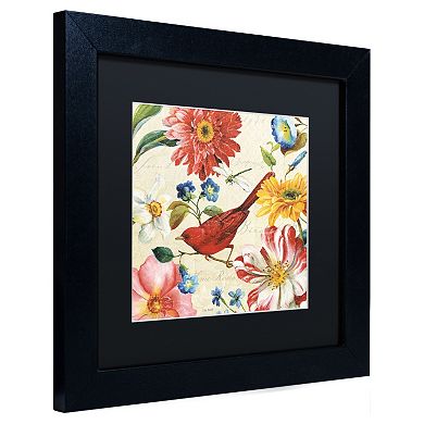 Trademark Fine Art Rainbow Garden III Black Framed Wall Art