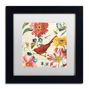 Trademark Fine Art Rainbow Garden III Black Framed Wall Art