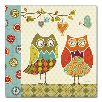 Trademark Fine Art Owl Wonderful I Canvas Wall Art