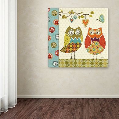 Trademark Fine Art Owl Wonderful I Canvas Wall Art