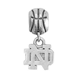 Dayna U Sterling Silver Notre Dame Fighting Irish Team Logo Basketball Charm