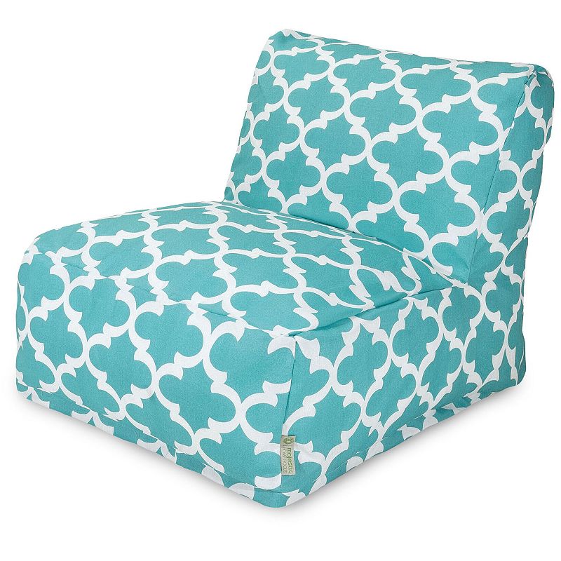 UPC 859072203914 product image for Majestic Home Goods Trellis Indoor / Outdoor Beanbag Chair Lounger, Blue | upcitemdb.com