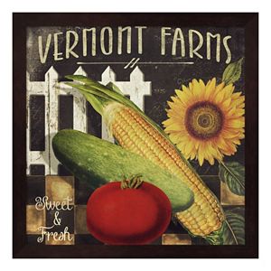Metaverse Art Vermont Farms VII Framed Wall Art