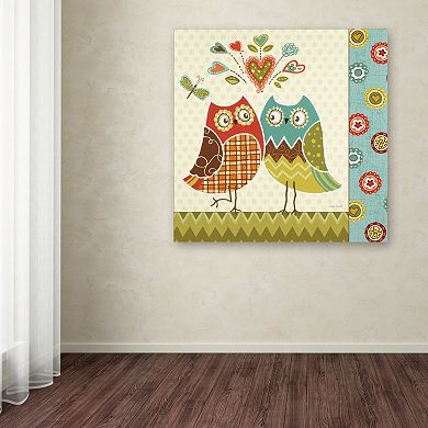 Trademark Fine Art Owl Wonderful II Canvas Wall Art