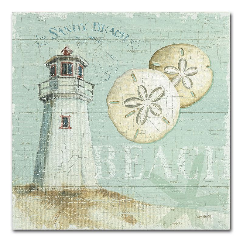 Trademark Fine Art Beach House I Canvas Wall Art, Blue, 14X14