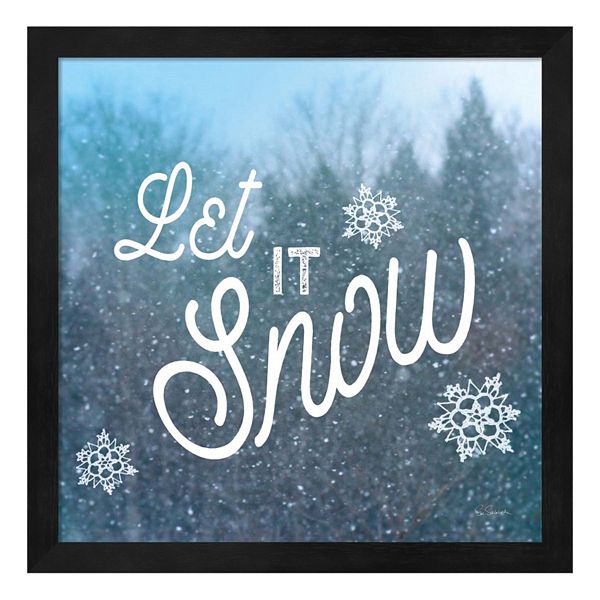 Snowflake Wall Sign Let It Snow Snowflake Wall Art Snow Art Let It Snow Sign 