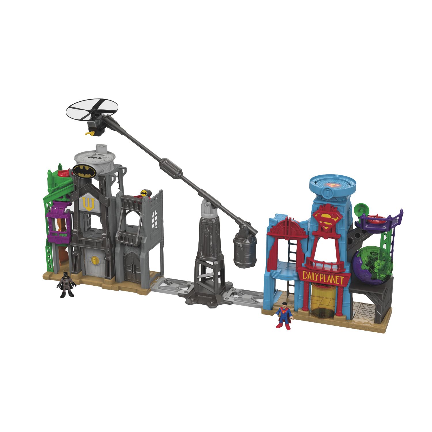 imaginext super hero flight city