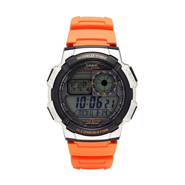 Casio Men's World Time Digital Chronograph Watch - AE1000W-4BVCF