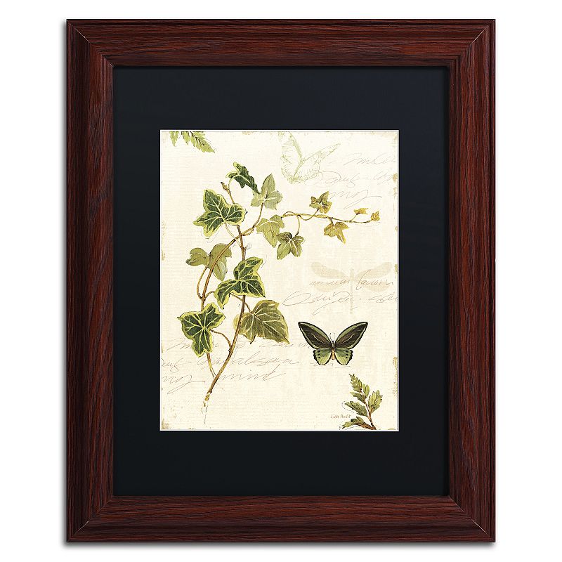 UPC 886511710115 product image for Trademark Fine Art Ivies and Ferns IV Wood Finish Framed Wall Art, Black, 11