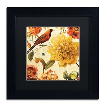 Trademark Fine Art Rainbow Garden Spice II Black Framed Wall Art
