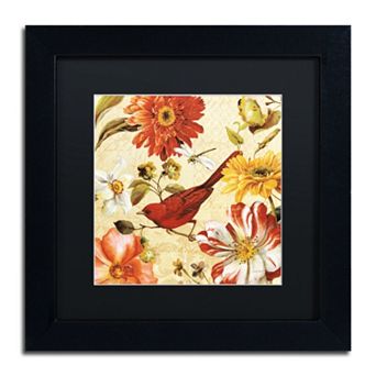 Trademark Fine Art Rainbow Garden Spice III Black Framed Wall Art