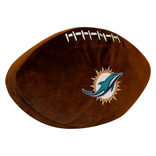 Miami Dolphins Football Pillow
