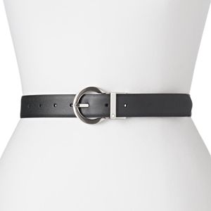 Women's Lee Rhinestone Reversible Leather Belt