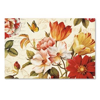 Trademark Fine Art Poesie Florale III Canvas Wall Art