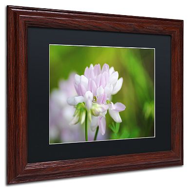 Trademark Fine Art Calm Heart Wood Finish Framed Wall Art