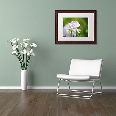 Trademark Fine Art Calm Heart Wood Finish Framed Wall Art