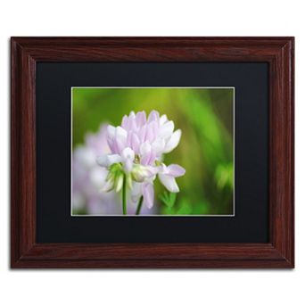 Trademark Fine Art Calm Heart Wood Finish Framed Wall Art