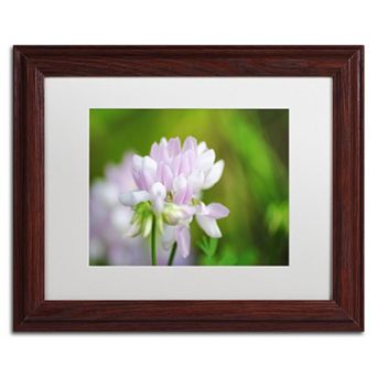 Trademark Fine Art Calm Heart Wood Finish Framed Wall Art