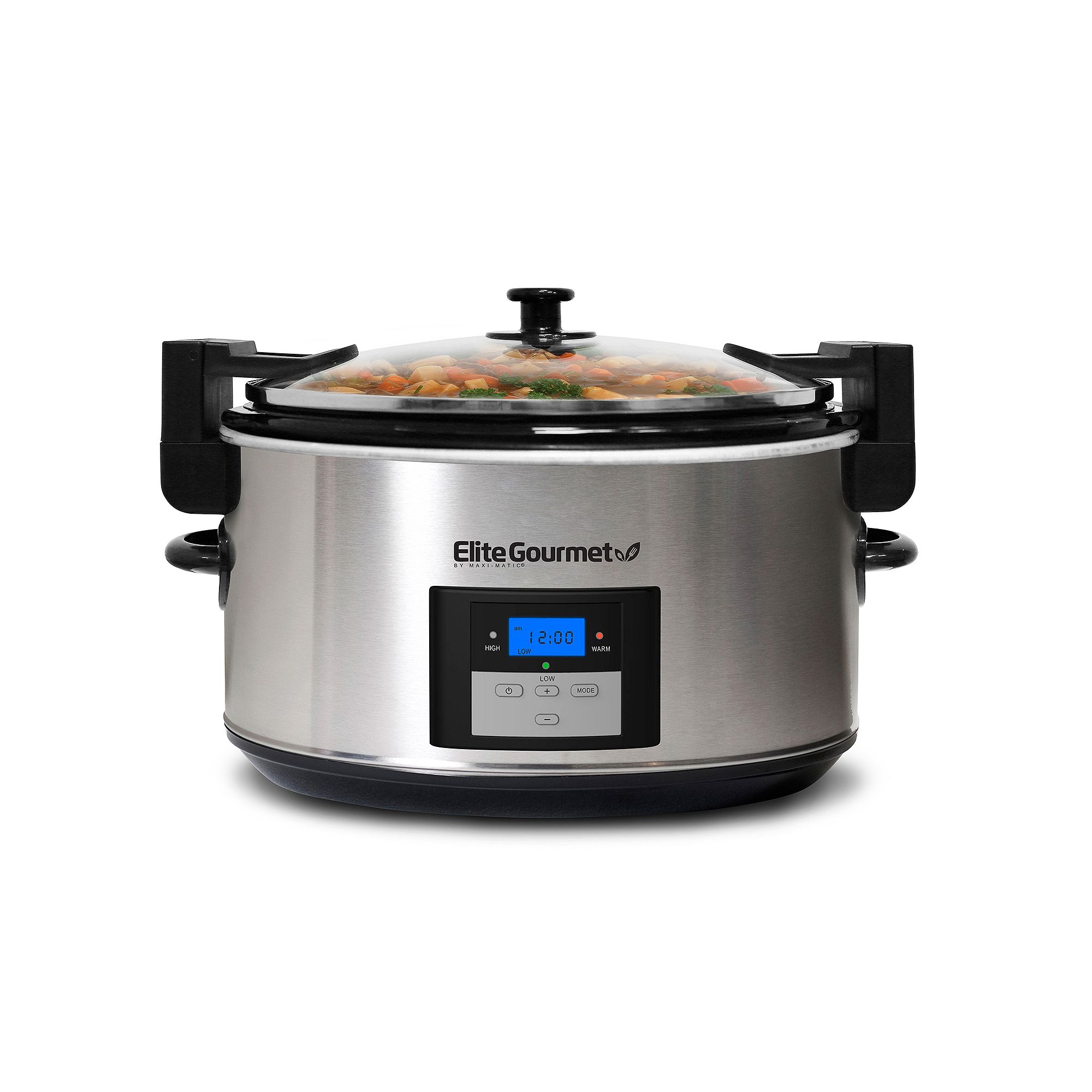 Elite Gourmet 8.5-qt. Programmable Slow Cooker, Silver