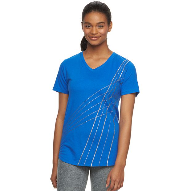 NEW Tek Gear DryTek Blue Shirt