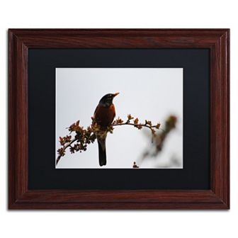 Trademark Fine Art Guardian Wood Finish Framed Wall Art