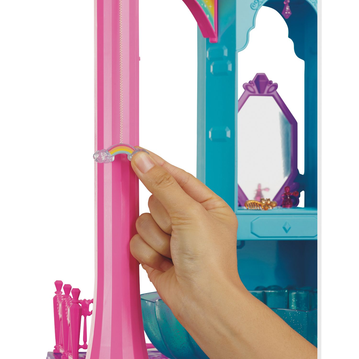 barbie dreamtopia rainbow cove princess castle playset
