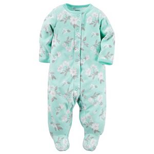 Baby Girl Carter's Print Fleece Sleep & Play