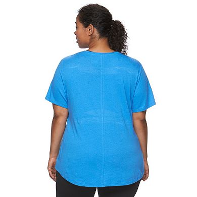 Plus Size Tek Gear® Easy Graphic V-Neck Workout Tee