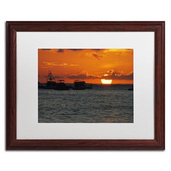 Trademark Fine Art Never Distant Wood Finish Framed Wall Art