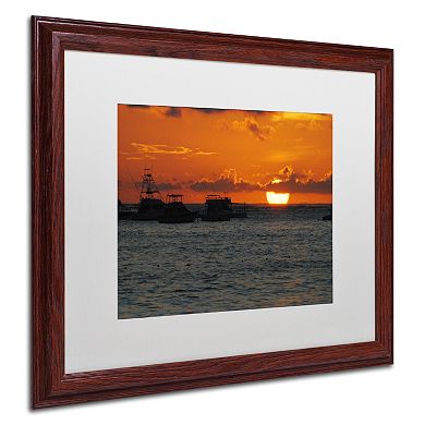 Trademark Fine Art Never Distant Wood Finish Framed Wall Art