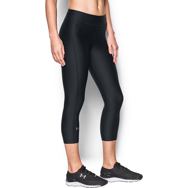 UNDER ARMOUR Women’s UA HeatGear Capri Leggings Color Grey Size XS (1297905)